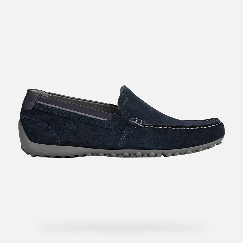 Geox Loafers Navy Snake - Geox Mens Shoes - ARCDLQ186